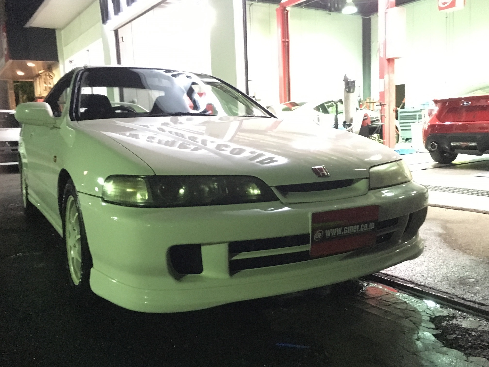 【新作セール】DC2 DB8 インテグラ typeR 96spec エアバックレス車 純正 モモ MOMO 3本スポーク 皮 レザー ステアリング ステアリング、ハンドル本体